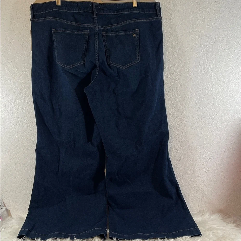 Jessica Simpson True Love Wide Leg Trouser Jeans Plus Size 20W Dark Wash NEW - Picture 5 of 15